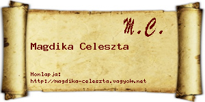 Magdika Celeszta névjegykártya